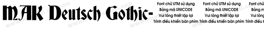 MAK Deutsch Gothic字体转换